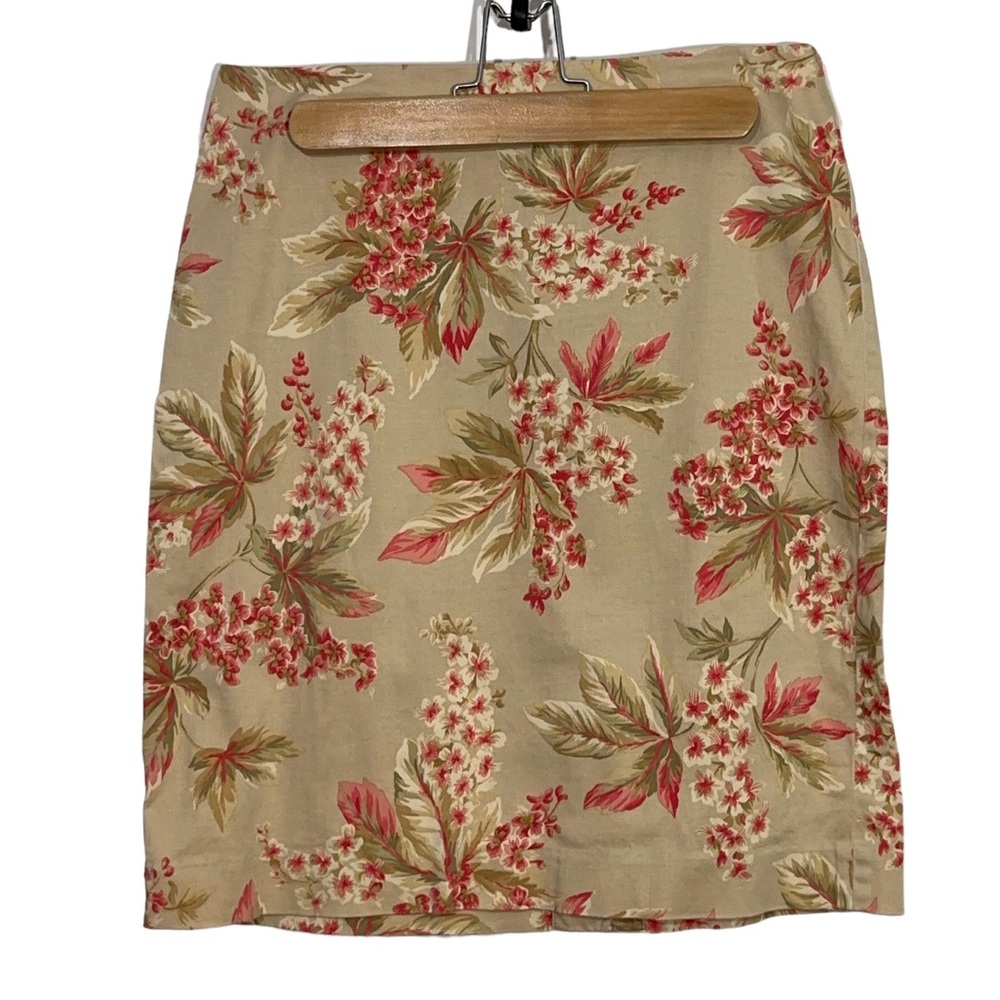 Jones New York Floral Stretch Skirt Womens Size 8